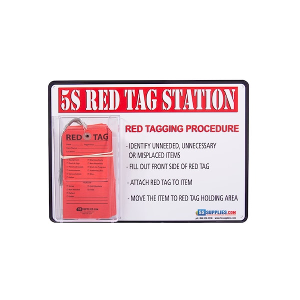11 in W, Red/White, Rectangle, 2 PK